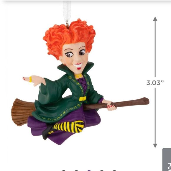 Hallmark Disney Hocus Pocus Winifred Sanderson Ornament Witch New in Box - Picture 11 of 12